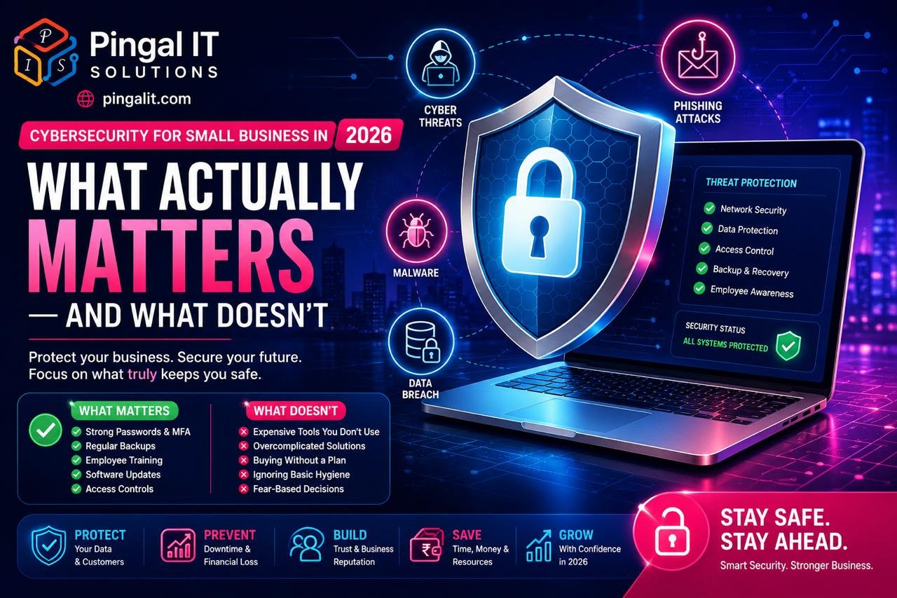Cybersecurity for Small Business in 2026 — What Actually Matters (And What Doesn't)